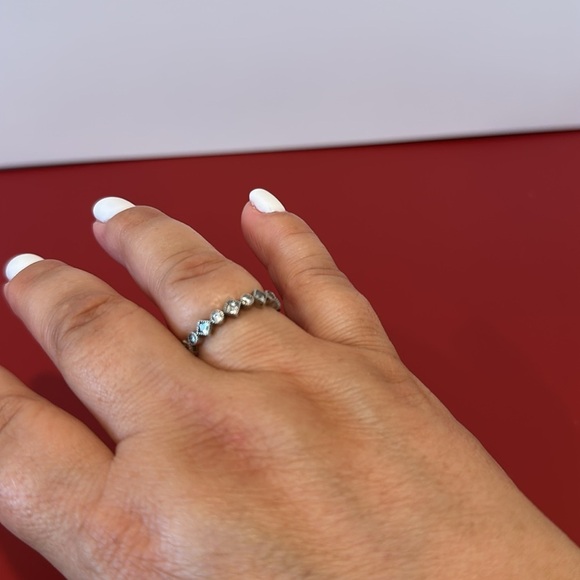 Pandora stackable Elegant Silver Rings size 8 - Picture 3 of 7